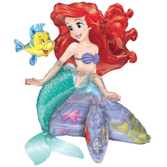 A Шар 3D (20"/51 см) Фигура, Русалочка Ариэль, 1 шт. в уп.